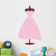 Cute Pink Cartoon Dress Wall Decal