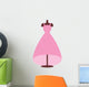 Cute Pink Princess Dress Wall Decal