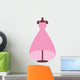 Cute Pink Princess Dress Wall Decal