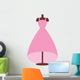 Cute Pink Princess Dress Wall Decal