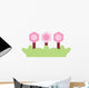Cute Little Trio Pink Wall Decal