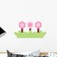 Cute Little Trio Pink Wall Decal