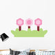 Cute Little Trio Pink Wall Decal