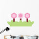Cute Little Trio Pink Wall Decal