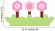 Cute Little Trio Pink Wall Decal