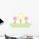 Cute Little Trio Flowers Wall Decal