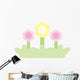 Cute Little Trio Flowers Wall Decal