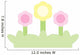 Cute Little Trio Flowers Wall Decal