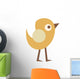 Cute Little Cartoon Bird-yellow Wall Decal