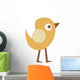 Cute Little Cartoon Bird-yellow Wall Decal