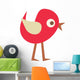 Cute Little Cartoon Bird-red Wall Decal