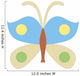Cute Cartoon Butterfly-blue Yellow Wall Decal