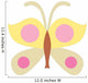 Cute Cartoon Butterfly-pink Yellow Wall Decal