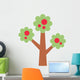 Cartoon Apple Tree Wall Decal