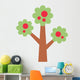 Cartoon Apple Tree Wall Decal