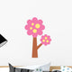 Pink and Yellow Apple Wall Decal