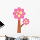 Pink and Yellow Apple Wall Decal