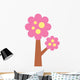 Pink and Yellow Apple Wall Decal