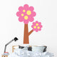 Pink and Yellow Apple Wall Decal