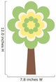 Green and Yellow Tree Wall Decal