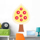 Yellow and Red Tree Wall Decal