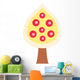 Yellow and Red Tree Wall Decal