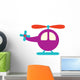 Cute Little Cartoon Helicopter Wall Decal
