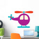 Cute Little Cartoon Helicopter Wall Decal