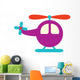 Cute Little Cartoon Helicopter Wall Decal