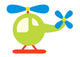 Cute Little Helicopter Wall Decal