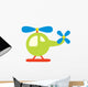 Cute Little Helicopter Wall Decal