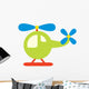 Cute Little Helicopter Wall Decal