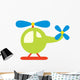 Cute Little Helicopter Wall Decal