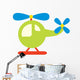 Cute Little Helicopter Wall Decal