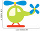 Cute Little Helicopter Wall Decal