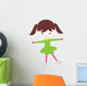 Cute Little Ice Skating Girl Wall Decal