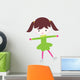Cute Little Ice Skating Girl Wall Decal