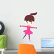 Cute Little Ice Skating Girl Wall Decal