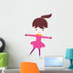Cute Little Ice Skating Girl Wall Decal