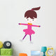 Cute Little Ice Skating Girl Wall Decal