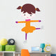 Cute Ice Skating Girl Wall Decal