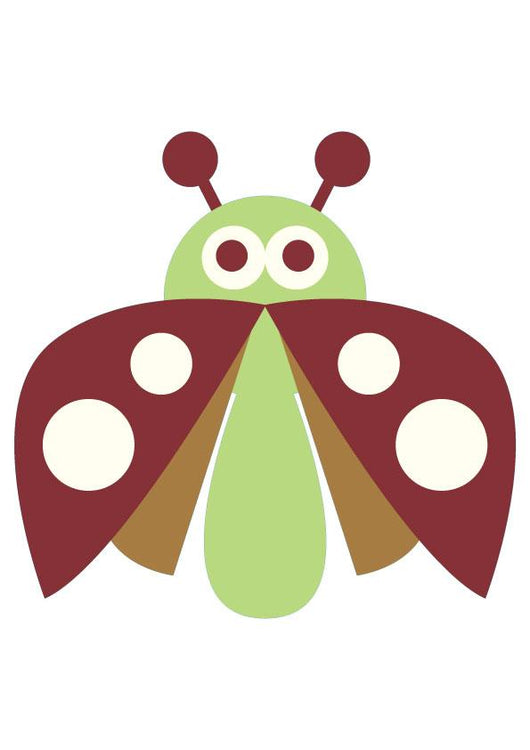 Cute Little Lady Bug Wall Decal