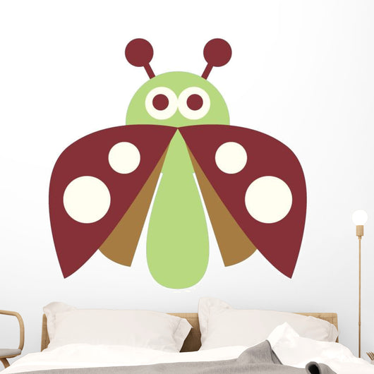 Cute Little Lady Bug Wall Decal