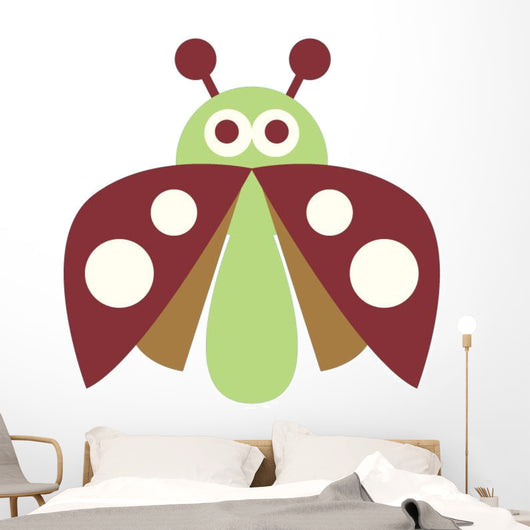 Cute Little Lady Bug Wall Decal