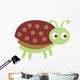Cute Green Little Ladybug Wall Decal
