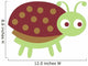 Cute Green Little Ladybug Wall Decal