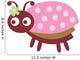 Cute Pink Little Ladybug Wall Decal