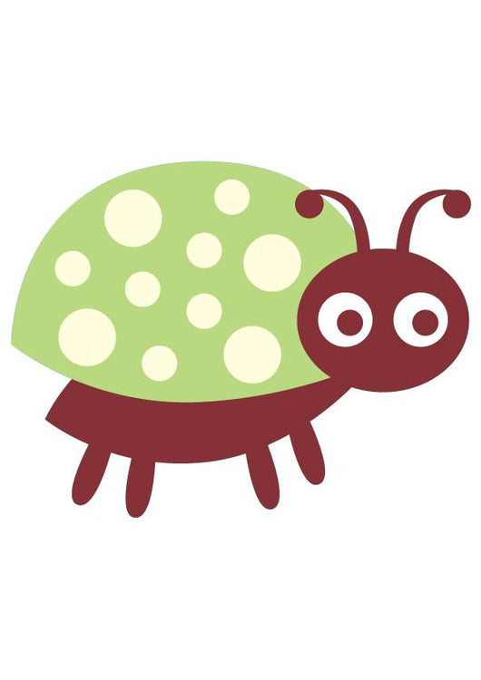 Cute Little Lady Bug Wall Decal