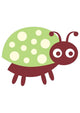 Cute Little Lady Bug Wall Decal
