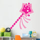 Cute Pink Cartoon Princess Wall Decal